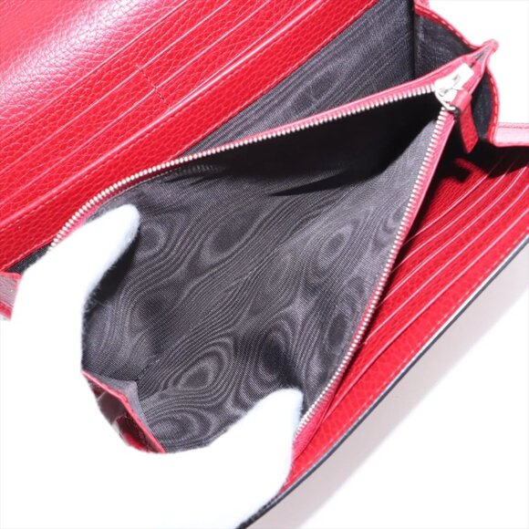 Gucci Dionysus Leather Chain Wallet Red 401231 - Picture 8 of 16